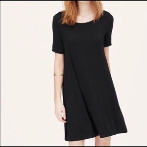 LOFT Short Sleeve Trapeze Dress Small